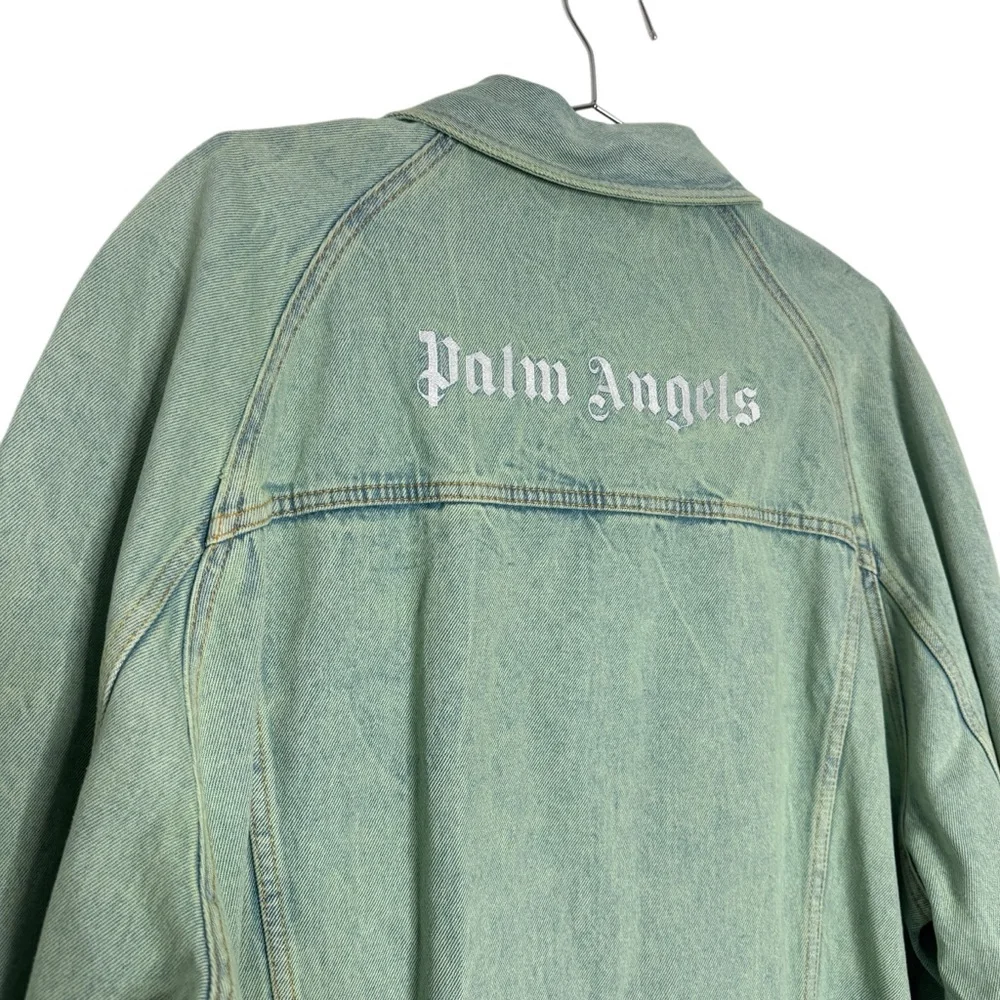 NEW‎ Palm Angels Men's Denim Overdye Jacket